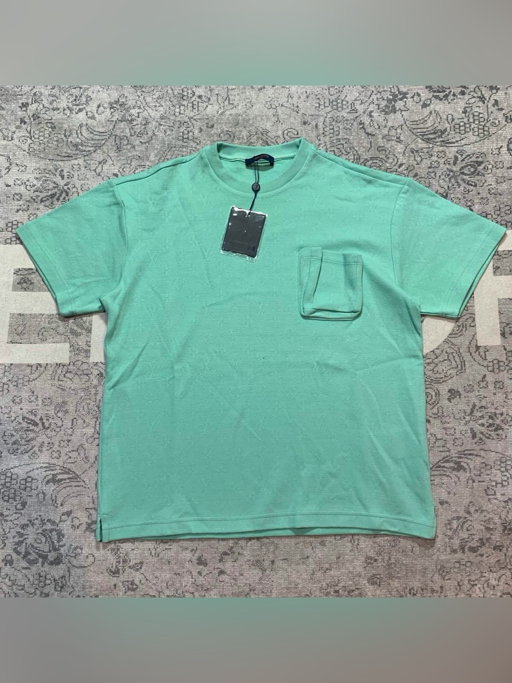 Louis Vuitton Mint Green Pocket Tee